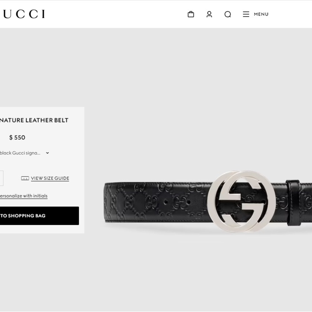 Gucci men’s belt